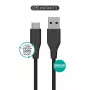 eSTUFF ES605180-BULK USB kabelis USB 2.0 1 m USB C USB A Juoda
