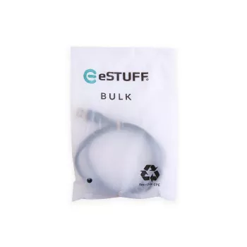 eSTUFF ES605180-BULK USB kabelis USB 2.0 1 m USB C USB A Juoda