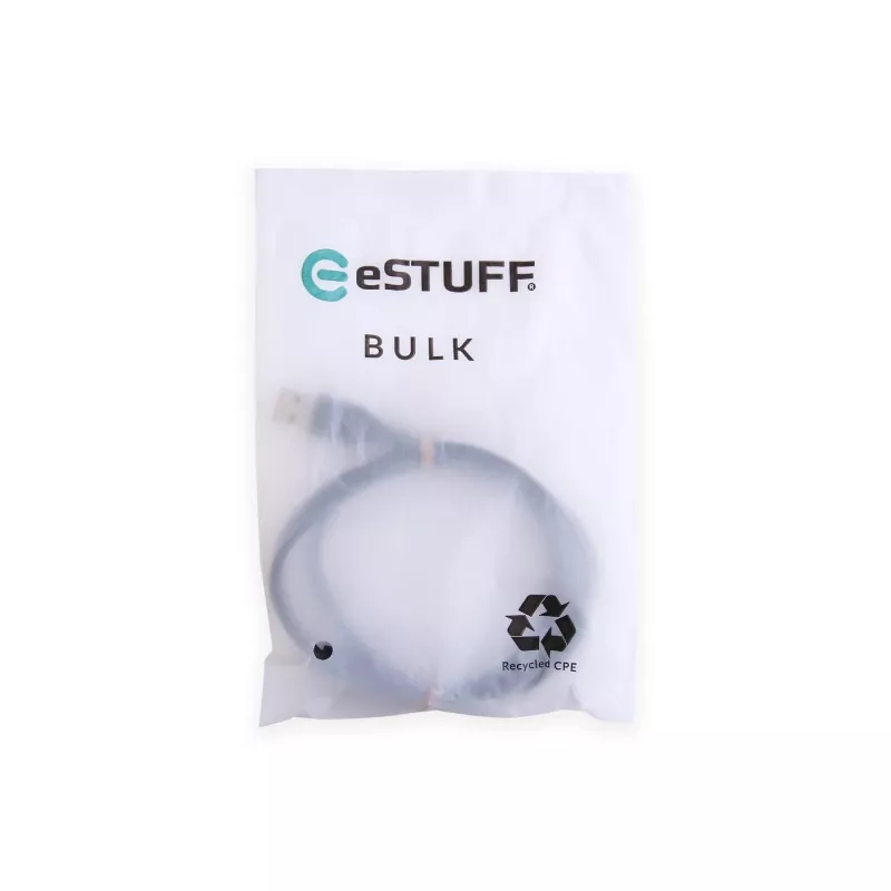 eSTUFF ES605180-BULK USB kabelis USB 2.0 1 m USB C USB A Juoda