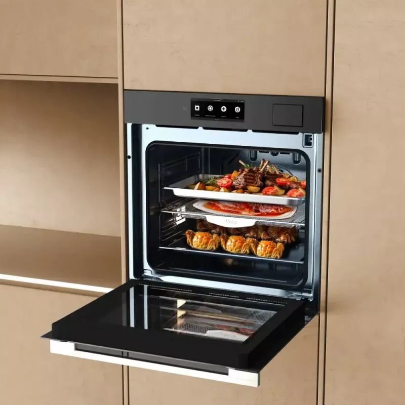 Įmontuojama orkaitė Dreame OZ60 Pro Combi — 81 l, 60 cm, juoda, energijos klasė A++