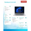 Nešiojamasis kompiuteris Lenovo ThinkBook 16 G9 21UT0077PB Windows 11 Pro, Intel (nenurodyta), 16,0 col. WQXGA, 16 GB RAM, 512 GB SSD, Arctic Pilka