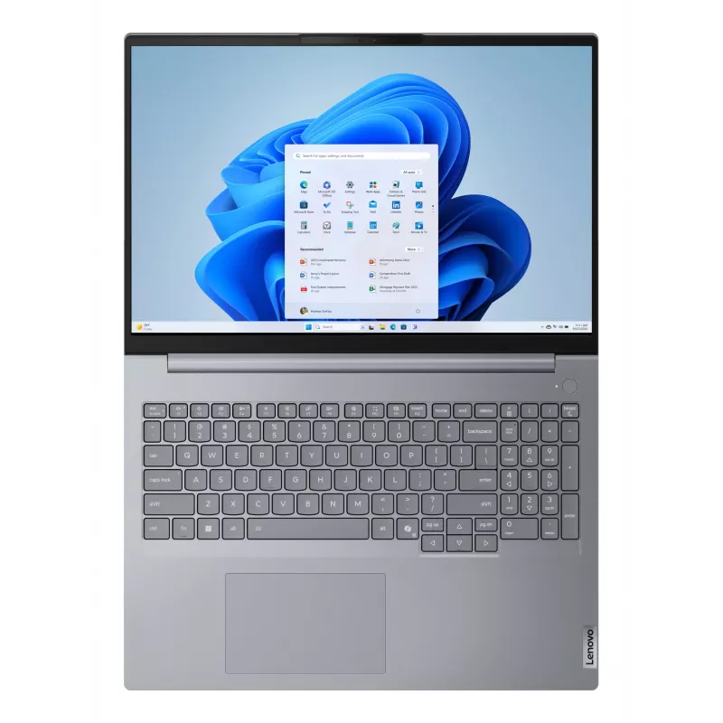 Nešiojamasis kompiuteris Lenovo ThinkBook 16 G8 IAL — Intel Core Ultra 5 135H, 16 colių WUXGA 1920×1200, 16 GB DDR5, 512 GB SSD, Intel Arc, Windows 11 Pro, Pilka