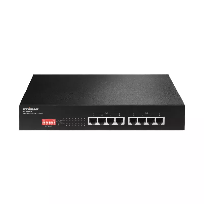 Tinklo komutatorius Edimax ES-1008P V2