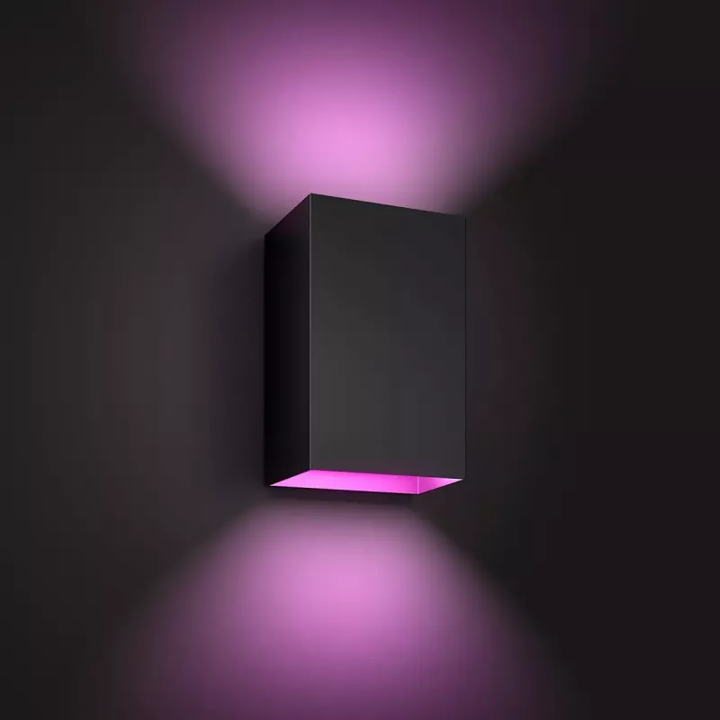 Išorinis sieninis šviestuvas Philips Hue White and colour ambience Resonate LED juodas