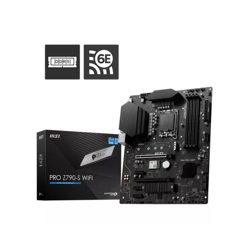 MSI PRO Z790-S WIFI pagrindinė plokštė Intel Z790 LGA 1700 ATX
