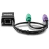 PS/2 laidas Trendnet TK-CAT5P 0,4 m 2x 6 kontaktų Mini-DIN juodas