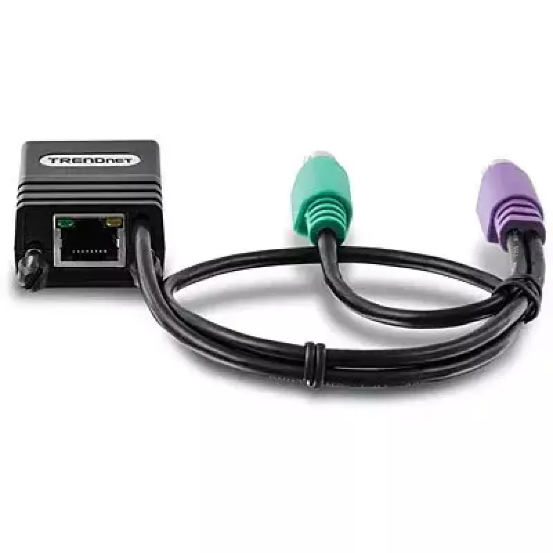 PS/2 laidas Trendnet TK-CAT5P 0,4 m 2x 6 kontaktų Mini-DIN juodas
