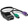PS/2 laidas Trendnet TK-CAT5P 0,4 m 2x 6 kontaktų Mini-DIN juodas