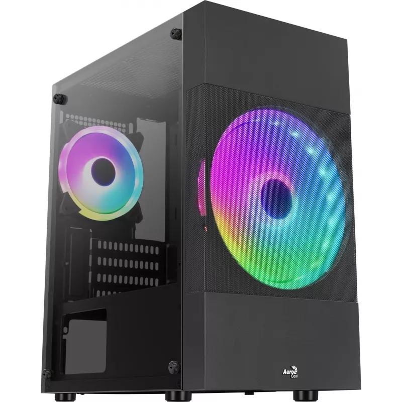 PC korpusas Aerocool Atomic Lite Mini Tower Juoda