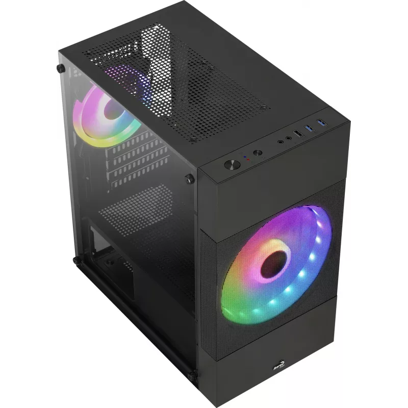PC korpusas Aerocool Atomic Lite Mini Tower Juoda