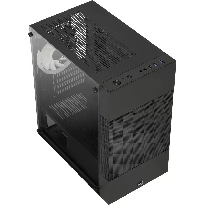 PC korpusas Aerocool Atomic Lite Mini Tower Juoda