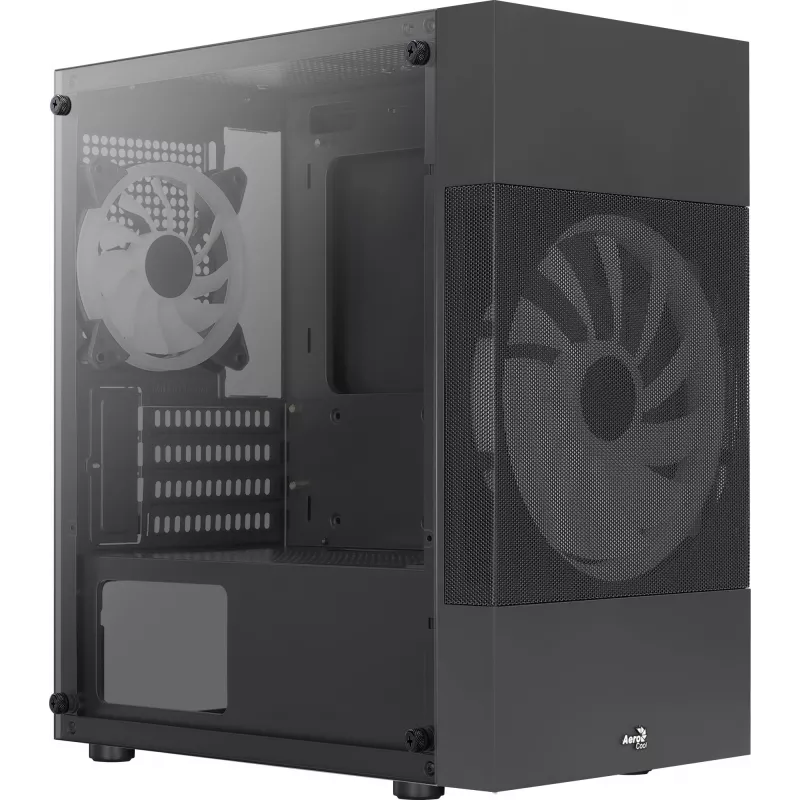 PC korpusas Aerocool Atomic Lite Mini Tower Juoda