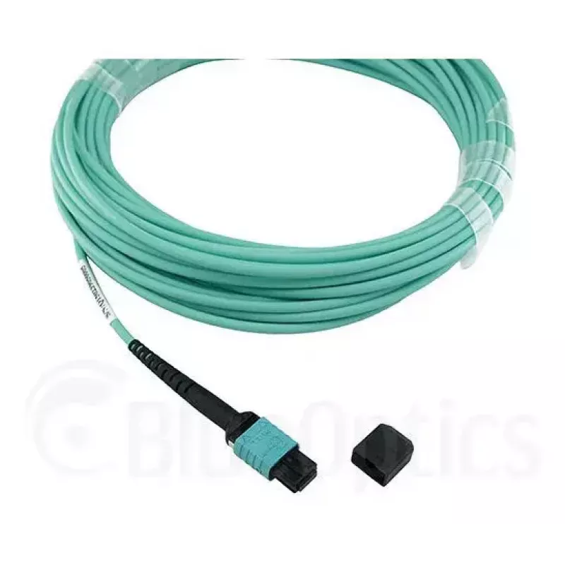 Šviesolaidinis kabelis BlueOptics 9380014-10M MPO į 4x LC, 10 m, OM3, aqua
