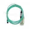 Šviesolaidinis kabelis BlueOptics 9380014-10M MPO į 4x LC, 10 m, OM3, aqua