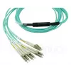 Šviesolaidinis kabelis BlueOptics 9380014-10M MPO į 4x LC, 10 m, OM3, aqua