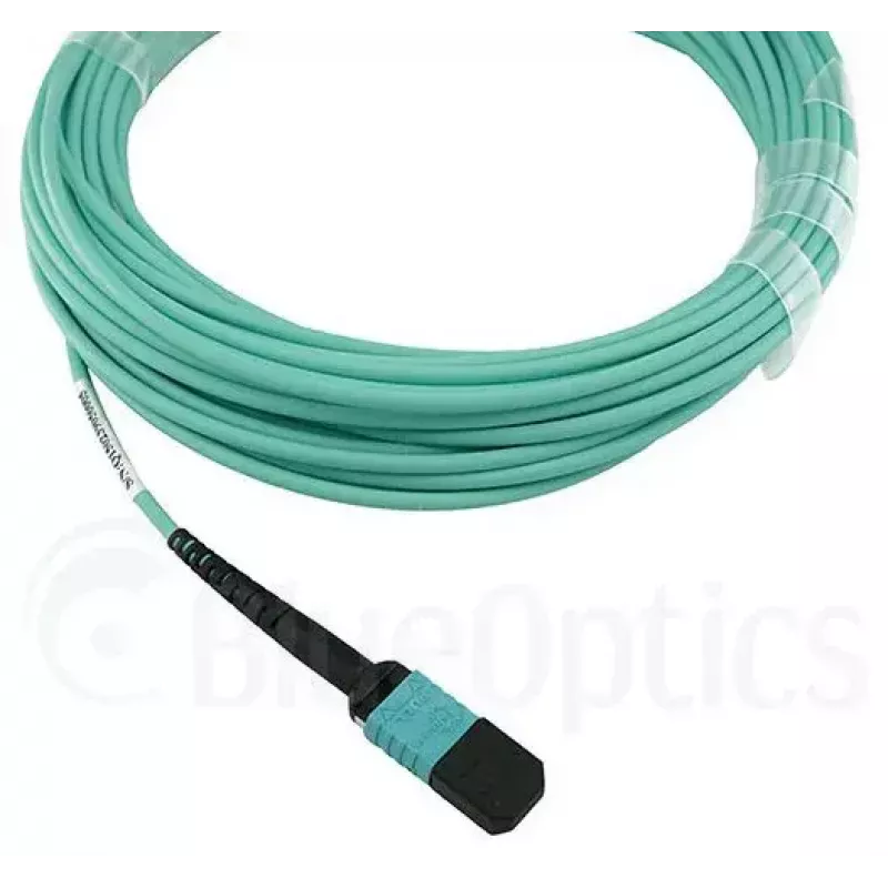 Šviesolaidinis kabelis BlueOptics MTP-4LC-M10M 10 m OM3 MTP į 4×LC pilnas dvipusis ryšys