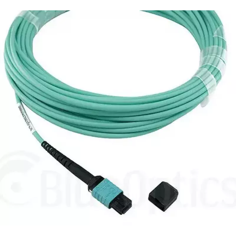 Šviesolaidinis kabelis BlueOptics MTP-4LC-M10M 10 m OM3 MTP į 4×LC pilnas dvipusis ryšys