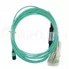 Skaidulinis optinis kabelis BlueOptics OCTCABLE10M-SR 10 m OM3 MPO į 4×LC Aqua