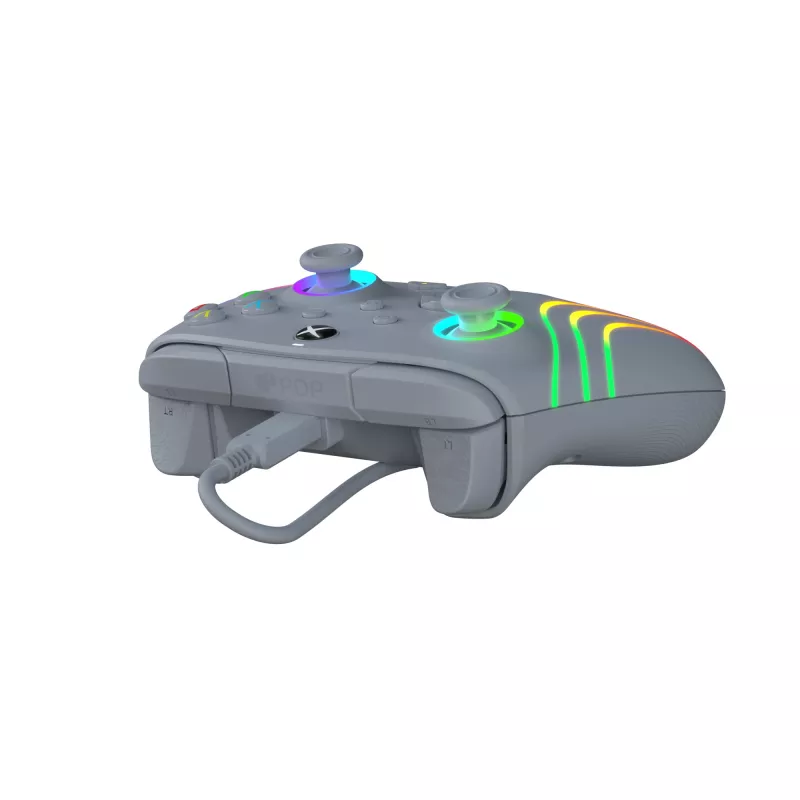 PDP Afterglow Wave Pilka USB Žaidimų Pultelis Analogue / Digital PC, Xbox One, Xbox Series S, Xbox Series X