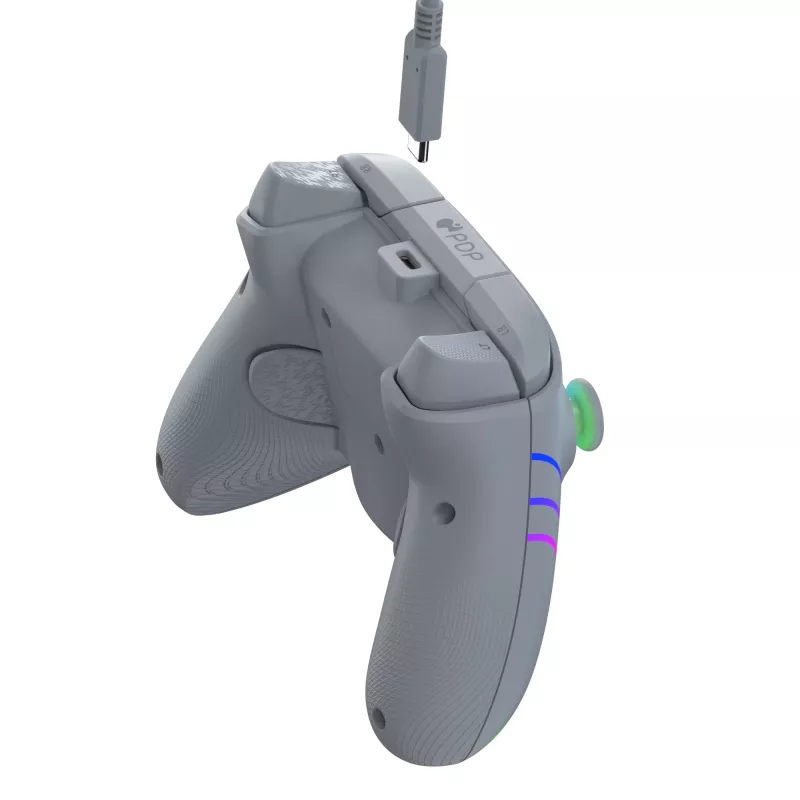 PDP Afterglow Wave Pilka USB Žaidimų Pultelis Analogue / Digital PC, Xbox One, Xbox Series S, Xbox Series X
