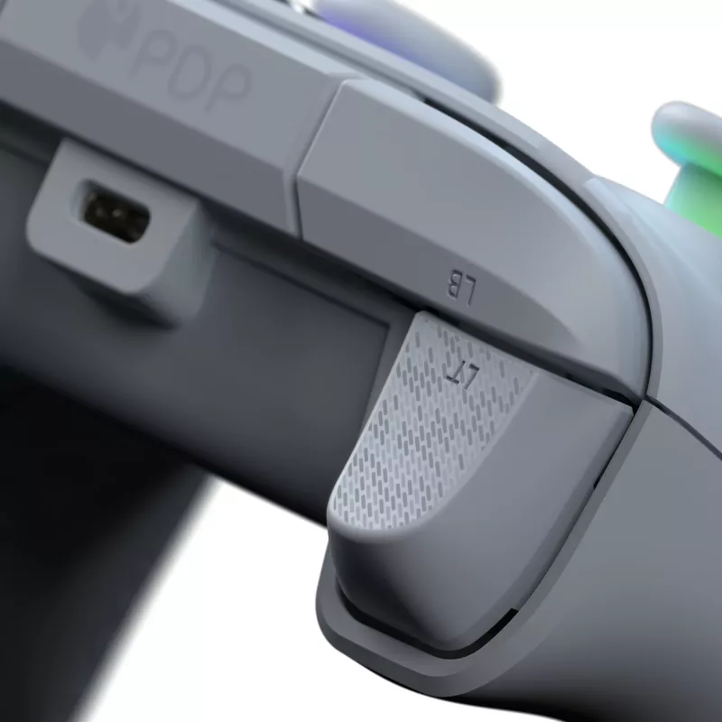 PDP Afterglow Wave Pilka USB Žaidimų Pultelis Analogue / Digital PC, Xbox One, Xbox Series S, Xbox Series X
