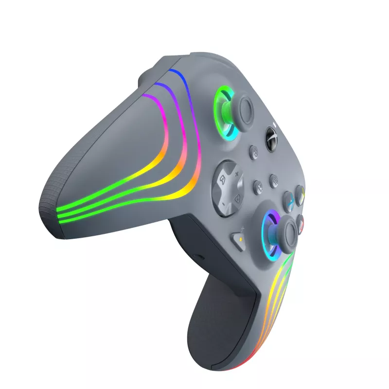 PDP Afterglow Wave Pilka USB Žaidimų Pultelis Analogue / Digital PC, Xbox One, Xbox Series S, Xbox Series X