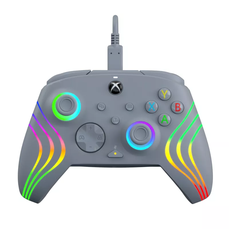 PDP Afterglow Wave Pilka USB Žaidimų Pultelis Analogue / Digital PC, Xbox One, Xbox Series S, Xbox Series X