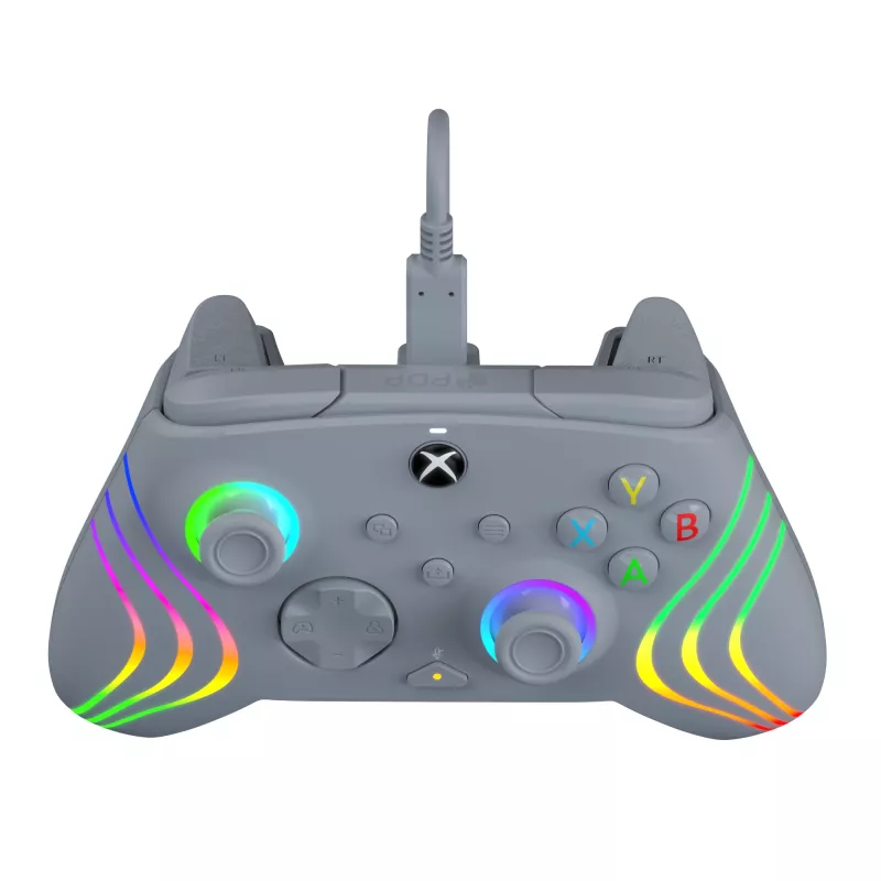 PDP Afterglow Wave Pilka USB Žaidimų Pultelis Analogue / Digital PC, Xbox One, Xbox Series S, Xbox Series X