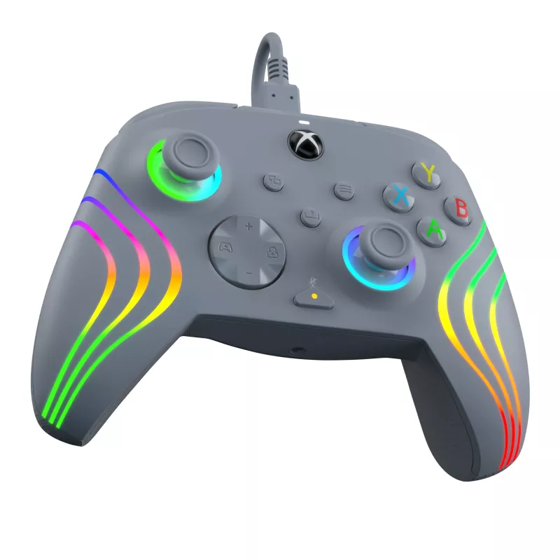 PDP Afterglow Wave Pilka USB Žaidimų Pultelis Analogue / Digital PC, Xbox One, Xbox Series S, Xbox Series X