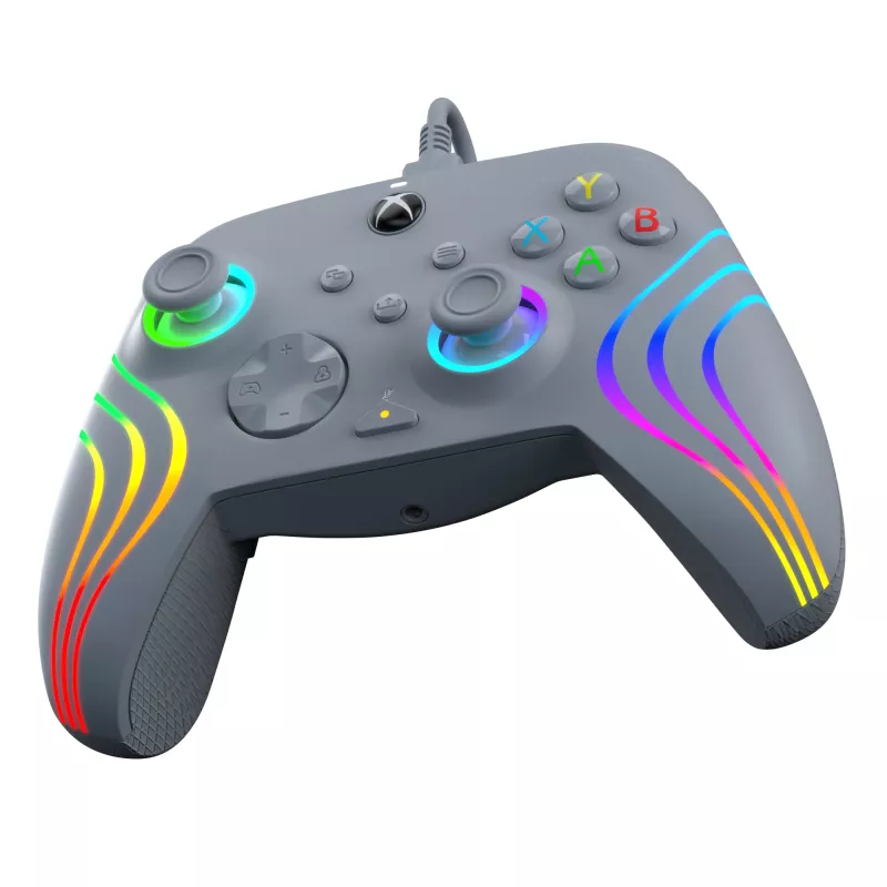 PDP Afterglow Wave Pilka USB Žaidimų Pultelis Analogue / Digital PC, Xbox One, Xbox Series S, Xbox Series X
