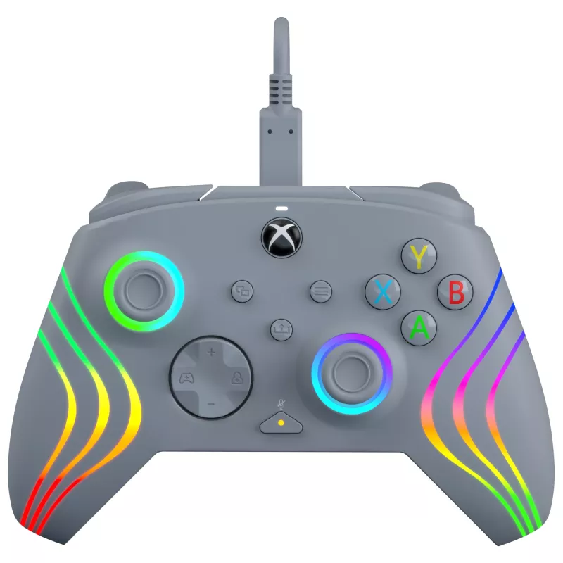 PDP Afterglow Wave Pilka USB Žaidimų Pultelis Analogue / Digital PC, Xbox One, Xbox Series S, Xbox Series X