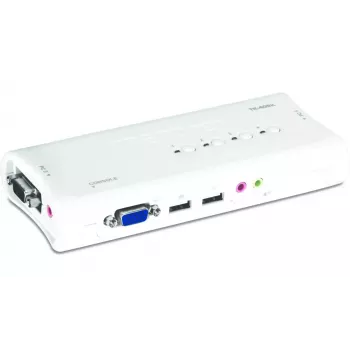 KVM jungiklis Trendnet TK-409K USB VGA 2048x1536 1,6 m laidinis mėlynas