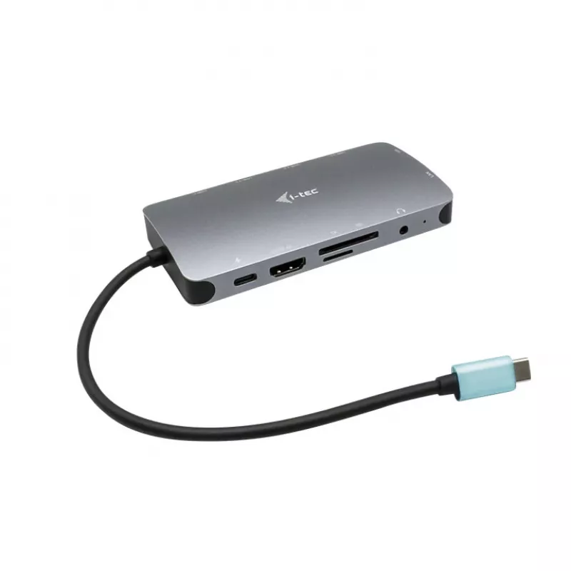 i-tec Metal USB-C Nano Dock HDMI/VGA su LAN + Universalus įkroviklis 77 W