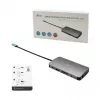 i-tec Metal USB-C Nano Dock HDMI/VGA su LAN + Universalus įkroviklis 77 W