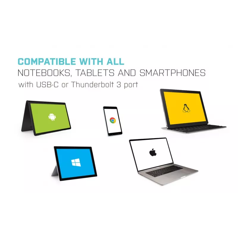 i-tec Metal USB-C Nano Dock HDMI/VGA su LAN + Universalus įkroviklis 77 W