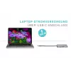 i-tec Metal USB-C Nano Dock HDMI/VGA su LAN + Universalus įkroviklis 77 W