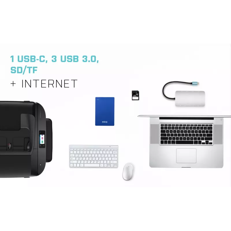 i-tec Metal USB-C Nano Dock HDMI/VGA su LAN + Universalus įkroviklis 77 W