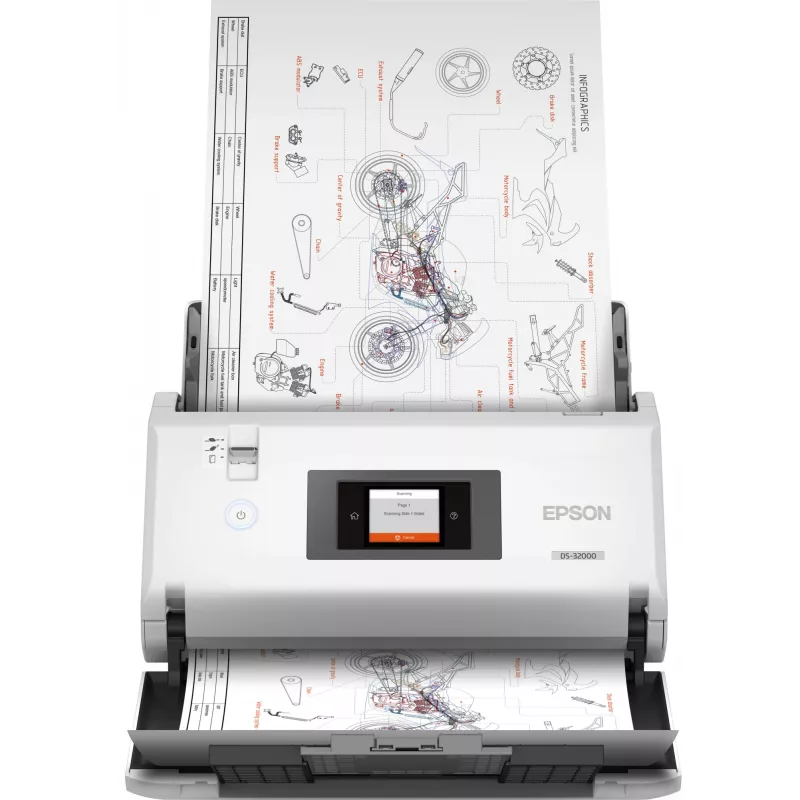 Epson WorkForce DS-32000 lapinis skaitytuvas 600 x 600 DPI A3 baltas