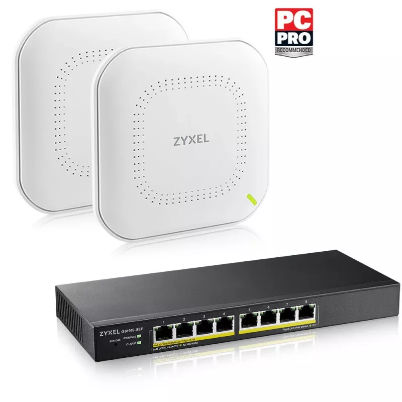 Zyxel GS1915-8EP valdomas L2 Gigabit Ethernet (10/100/1000) maitinimas per Ethernet (PoE) juodas