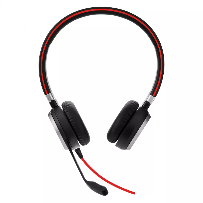 Jabra EVOLVE 40 UC Stereo, laidinis, biuro/skambučių centrui, 171 g, ausinės, juodos