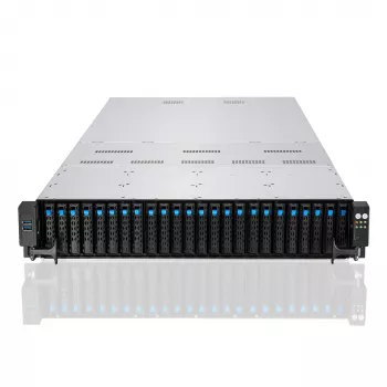 ASUS RS720-E11-RS24U Intel C741 stovas (2U) juodas, sidabrinis