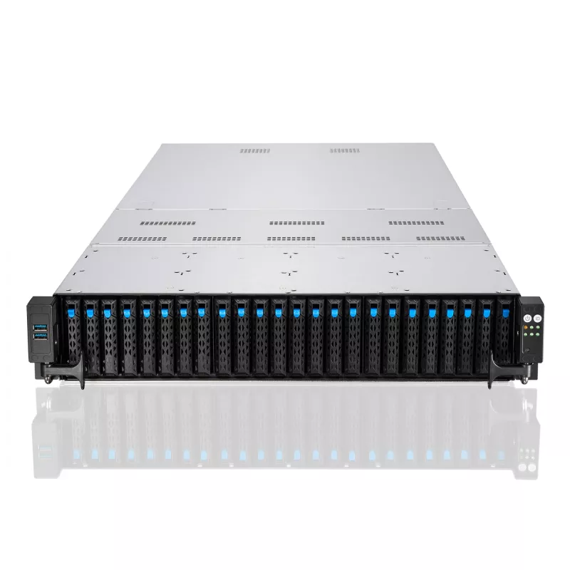 ASUS RS720-E11-RS24U Intel C741 stovas (2U) juodas, sidabrinis