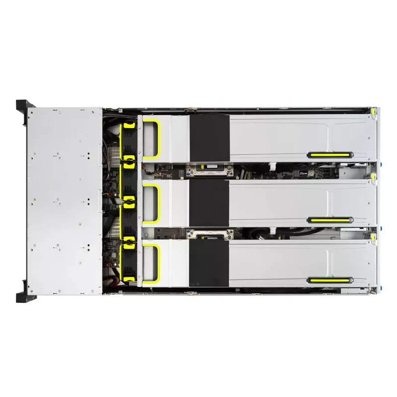 ASUS RS720-E11-RS24U Intel C741 stovas (2U) juodas, sidabrinis