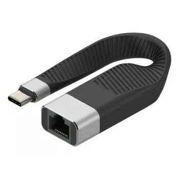 Techly ICOC USBC-RJ45 tinklo kabelis juodas 0,144 m