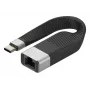 Techly ICOC USBC-RJ45 tinklo kabelis juodas 0,144 m