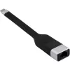 Techly ICOC USBC-RJ45 tinklo kabelis juodas 0,144 m