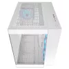 PC Midi Tower korpusas Cougar FV150 ARGB balta — ATX/Micro-ATX/Mini-ITX, 3x120mm priekyje, 1x120mm gale, 2x3,5 colio + 2x2,5 colio lizdai, USB 3.2 Gen1