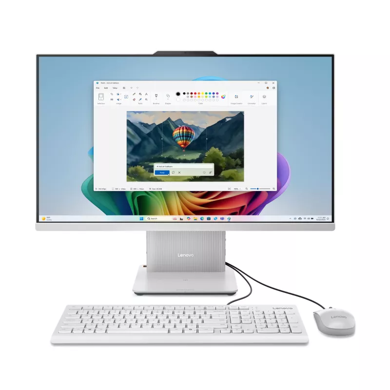 Lenovo IdeaCentre AIO 27AKP10 AMD Ryzen™ 7 250 68,6 cm (27 colių) 1920 x 1080 pikselių Viskas viename kompiuteris 32 GB DDR5-SDRAM 1 TB SSD Windows 11 Home Wi-Fi 6 (802.11ax) Pilka