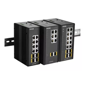 D-Link 12 prievadų L2 valdomas komutatorius su 8 x 10/100/1000BaseT(X) ir 4 x 100/1000BaseSFP