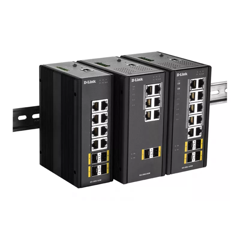 D-Link 12 prievadų L2 valdomas komutatorius su 8 x 10/100/1000BaseT(X) ir 4 x 100/1000BaseSFP